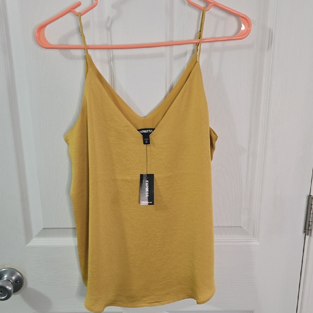 Express Mustard Yellow Camisole Top